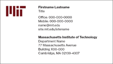 Business Card Example